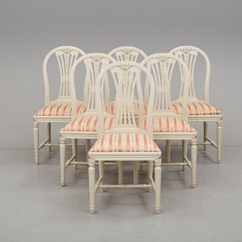 MATGRUPP, 7 delar, gustaviansk stil, 1900-talets andra hälft.