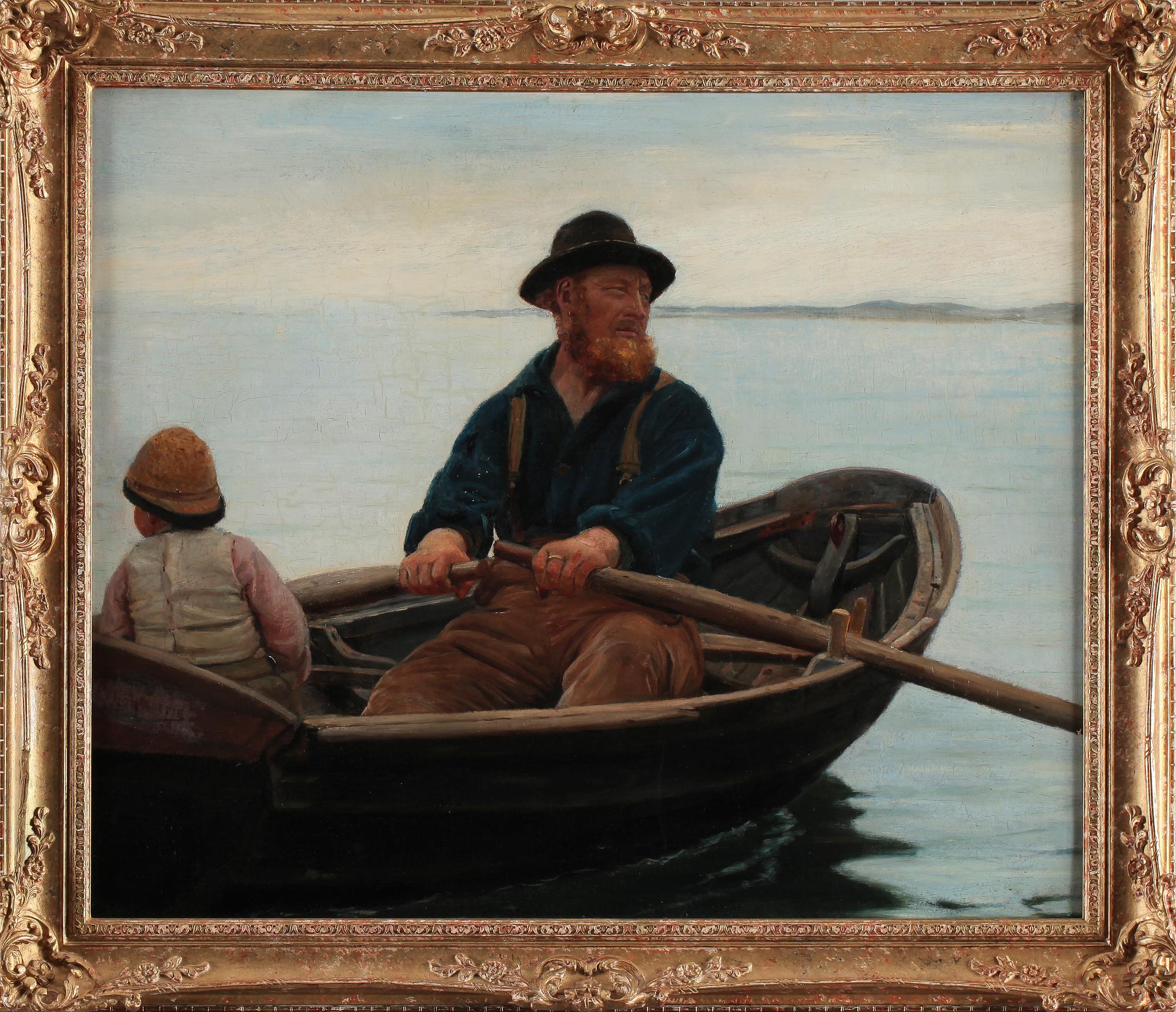 GEORGES HAQUETTE, olja på duk, sign.
