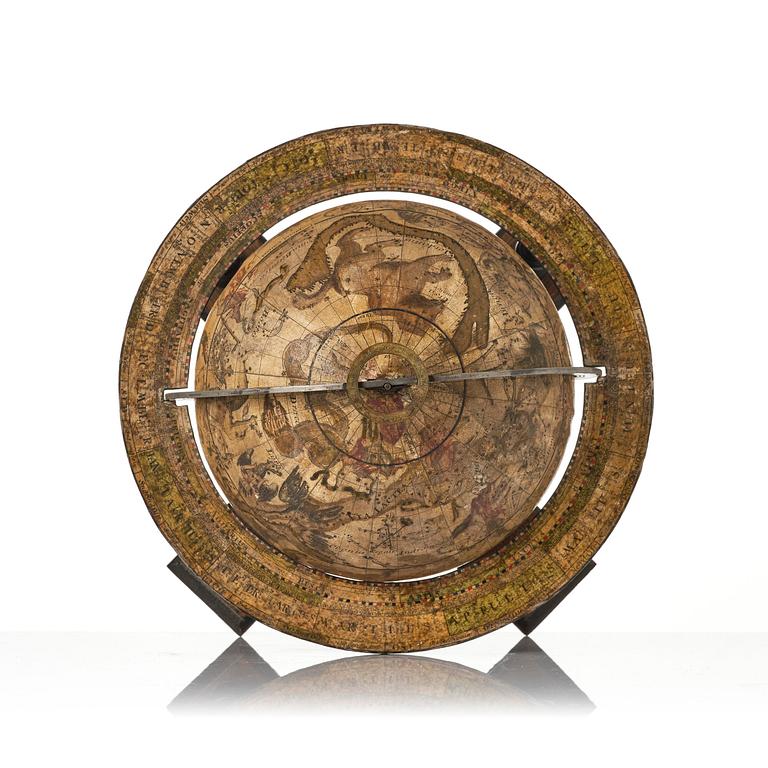 A celestial library globe by av Matthäus Seutter (Augsburg, 1678-1757).