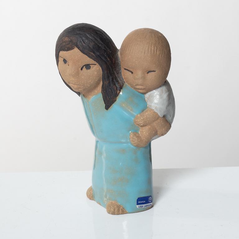 Lisa Larson, figurines, 8 pcs, "Children of the World", Gustavsberg.