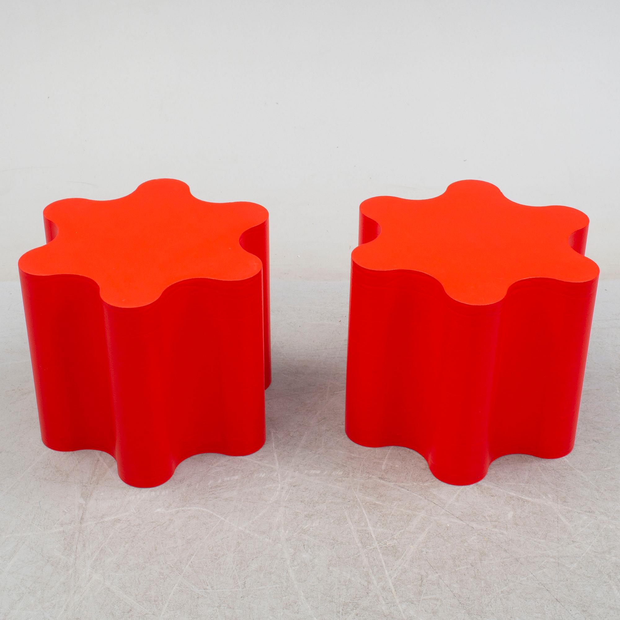 A pair of 'Flower' stools, by Claesson Koivisto Rune, Offecct.