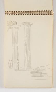 Lotte Laserstein, 10 små skissblock med teckningar.