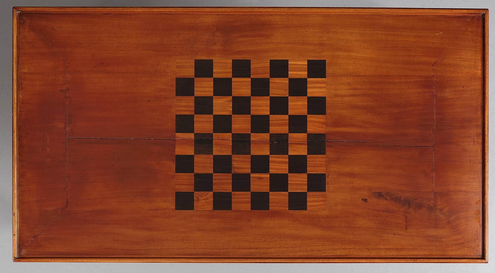 A late Gustavian late 18th century games table.