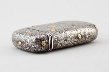 ETUI, silver, ostindisk, möjligen 1800-tal. Vikt ca 71 g.