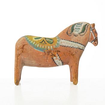 Dala horse. Folk art. First half of the 20th century.