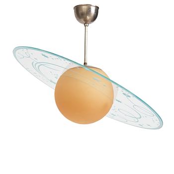 223. Edward Hald, a ceiling lamp model "HD 711/712", Orrefors, 1930s.
