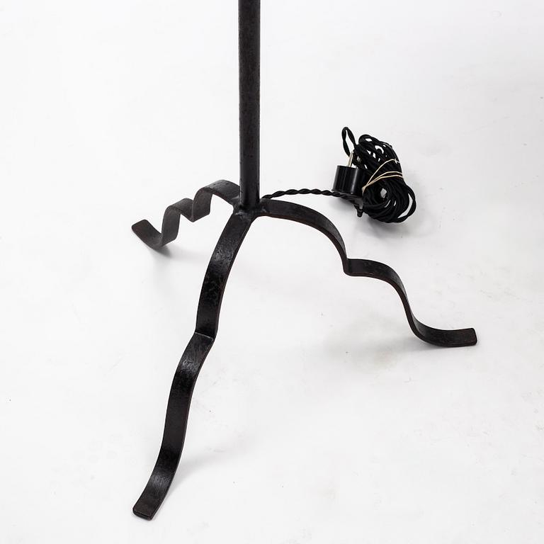 Harald Notini, a pair of wrought iron floor lamps, model '15101', Arvid Böhlmarks Lampfabrik, 1930's.