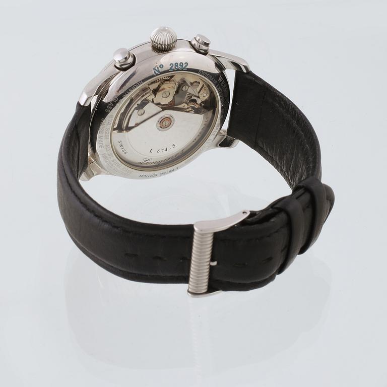 ARMBANDSUR, herr, "Weems cronograph", Swiss Air no:2, Longines.