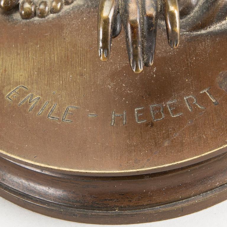 PIERRE EUGÈNE ÉMILE HÉBERT, a signed bronze sculpture.