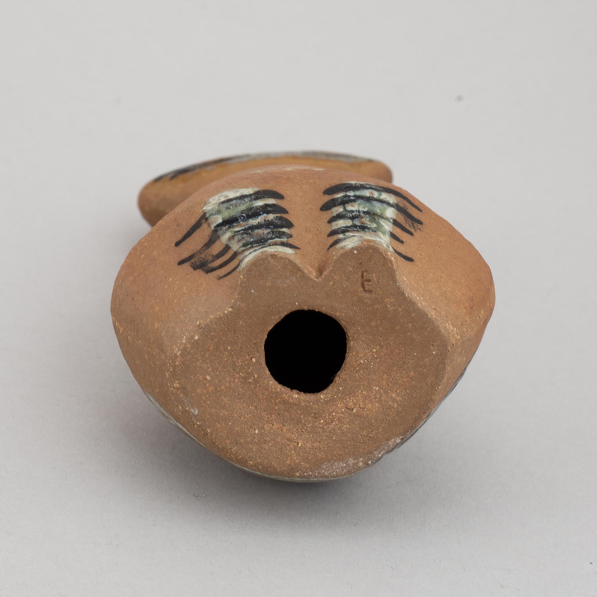 Two Swedish stoneware pieces, including a figurine by Lisa Larson, second half of the 20th Century.