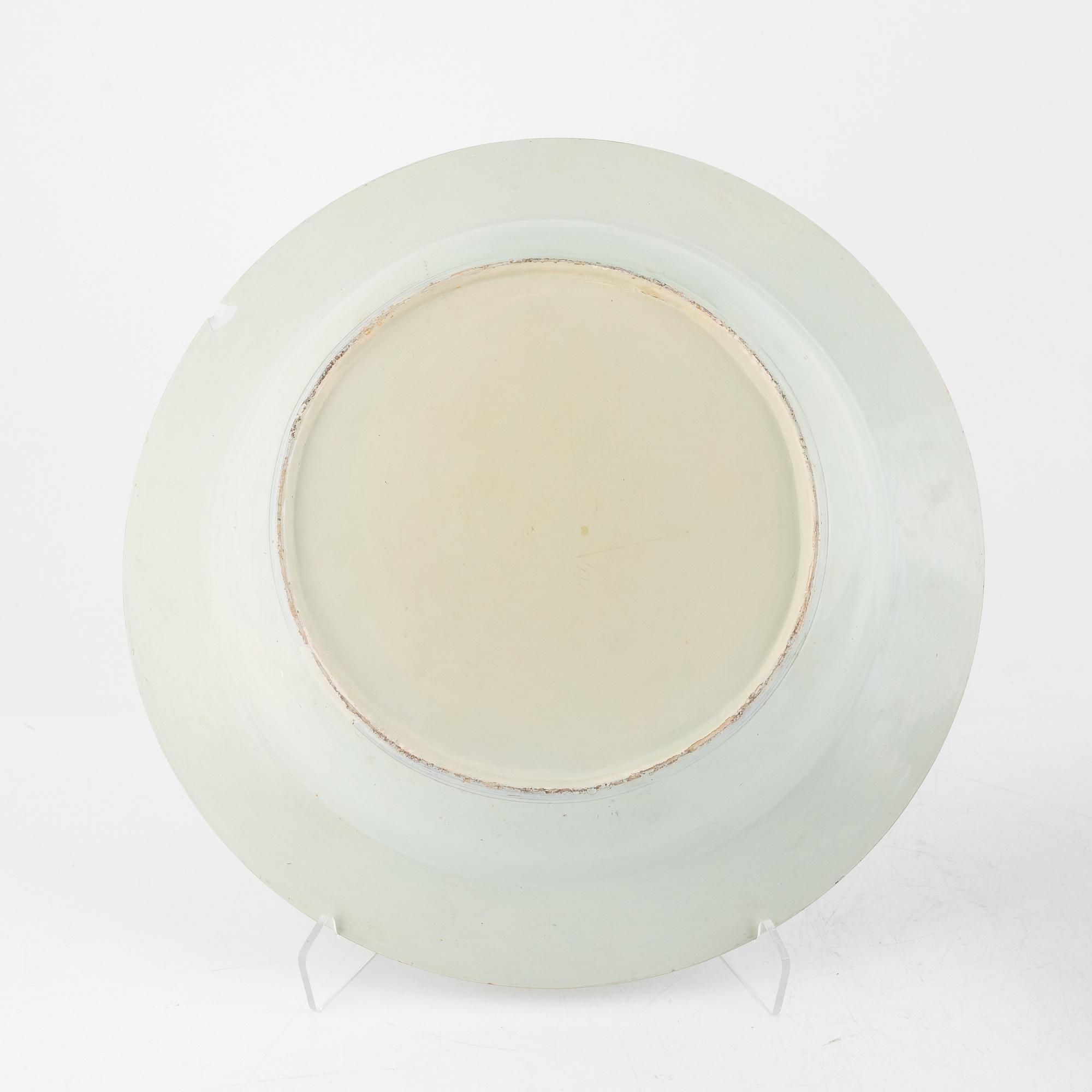Bålskål och handfat, porslin, Kina, Qingdynastin, Qianlong (1736-95).