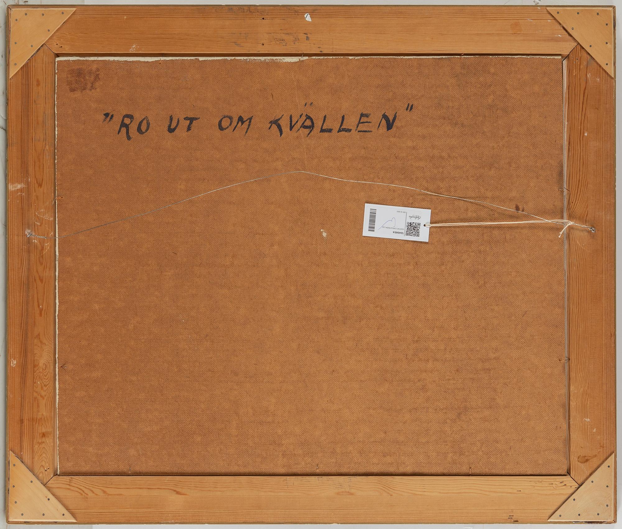 GUSTAF CARLSTRÖM, olja på pannå, signerad.