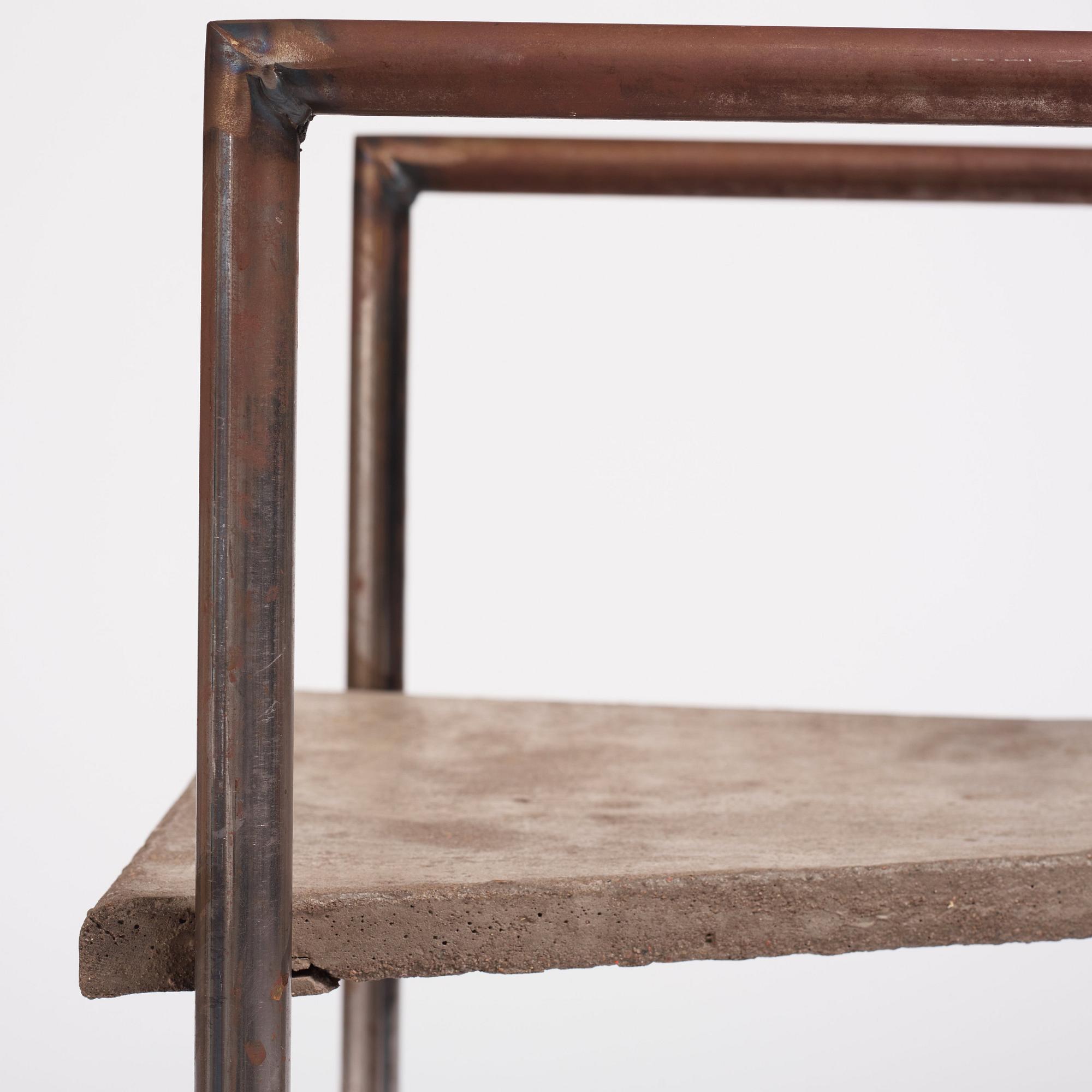 Jonas Bohlin, "Concrete", karmstol, ed. 35/100, Källemo, Värnamo 1981.