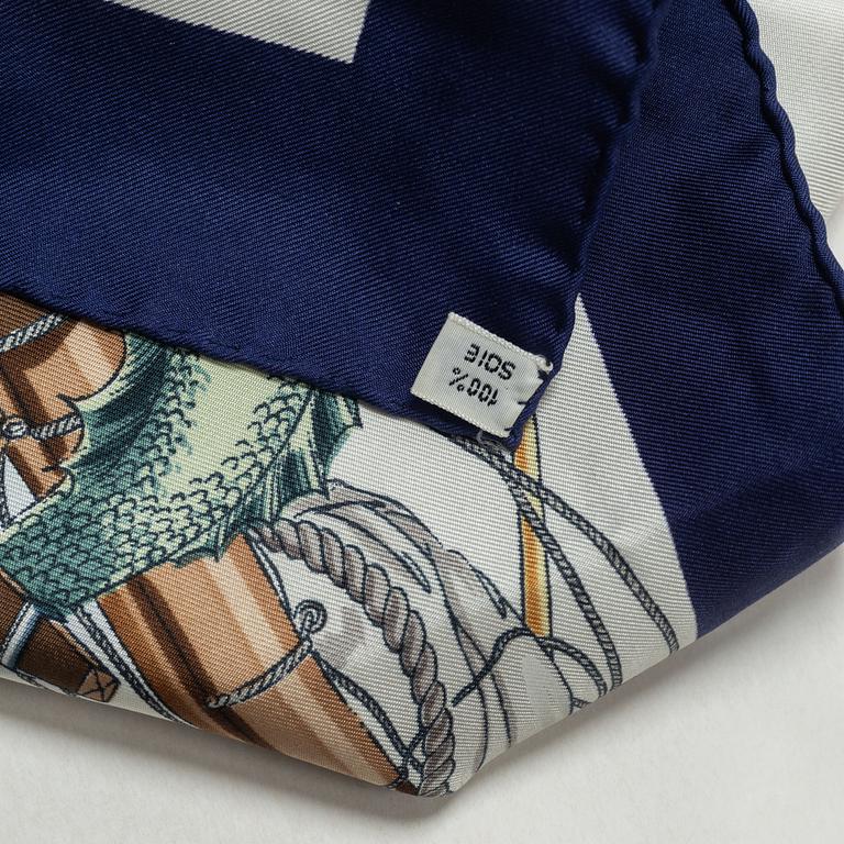 Hermès, a 'L'Ocean Vaisseu de 118 Canons 1790-1845' scarf.