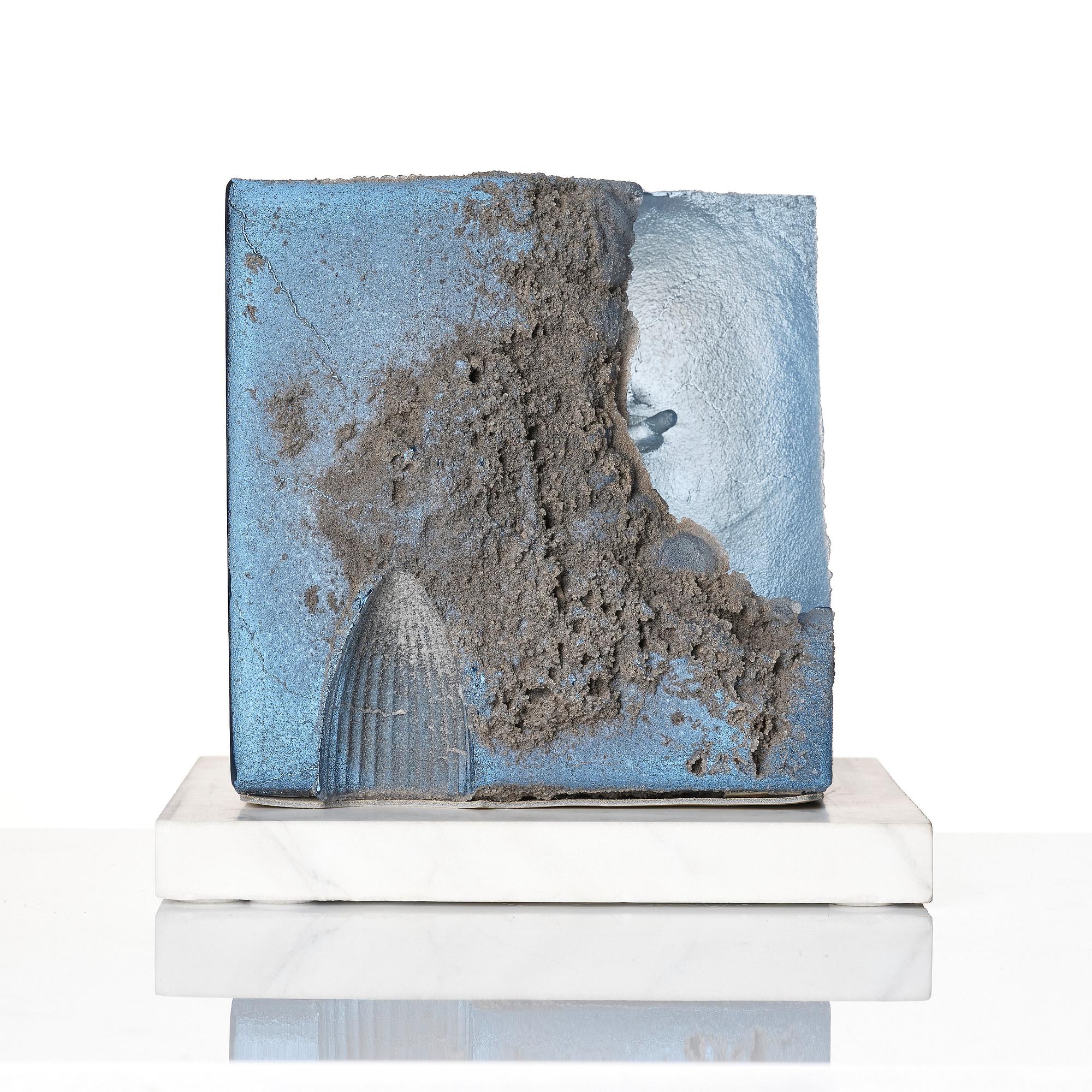 Bertil Vallien, skulptur, "Inside", Kosta Boda, unik.