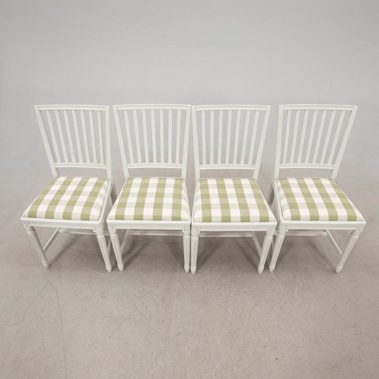 Chairs, 4 pcs, Gustavian style, 20th century.