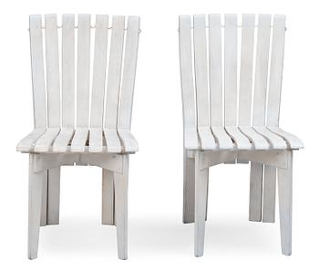 3. Alvar Aalto, A SET OF TWO GARDEN CHAIRS.