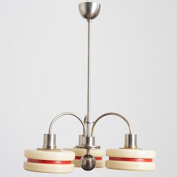 Harald Notini, a model "10277" ceiling lamp, Arvid Böhlmarks Lampfabrik, Stockholm, 1930s.