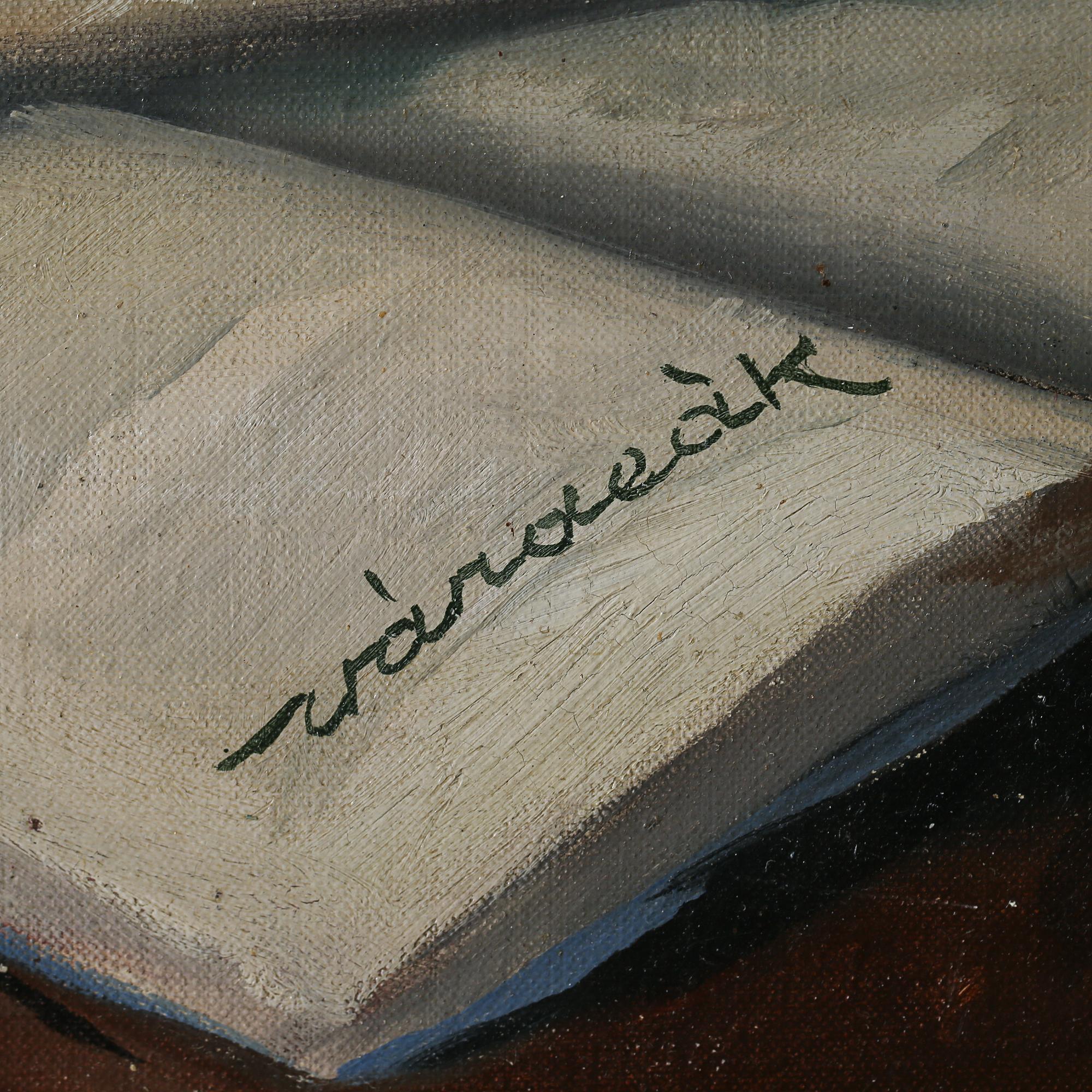 FERENC VARDEAK, olja på duk, signerad.
