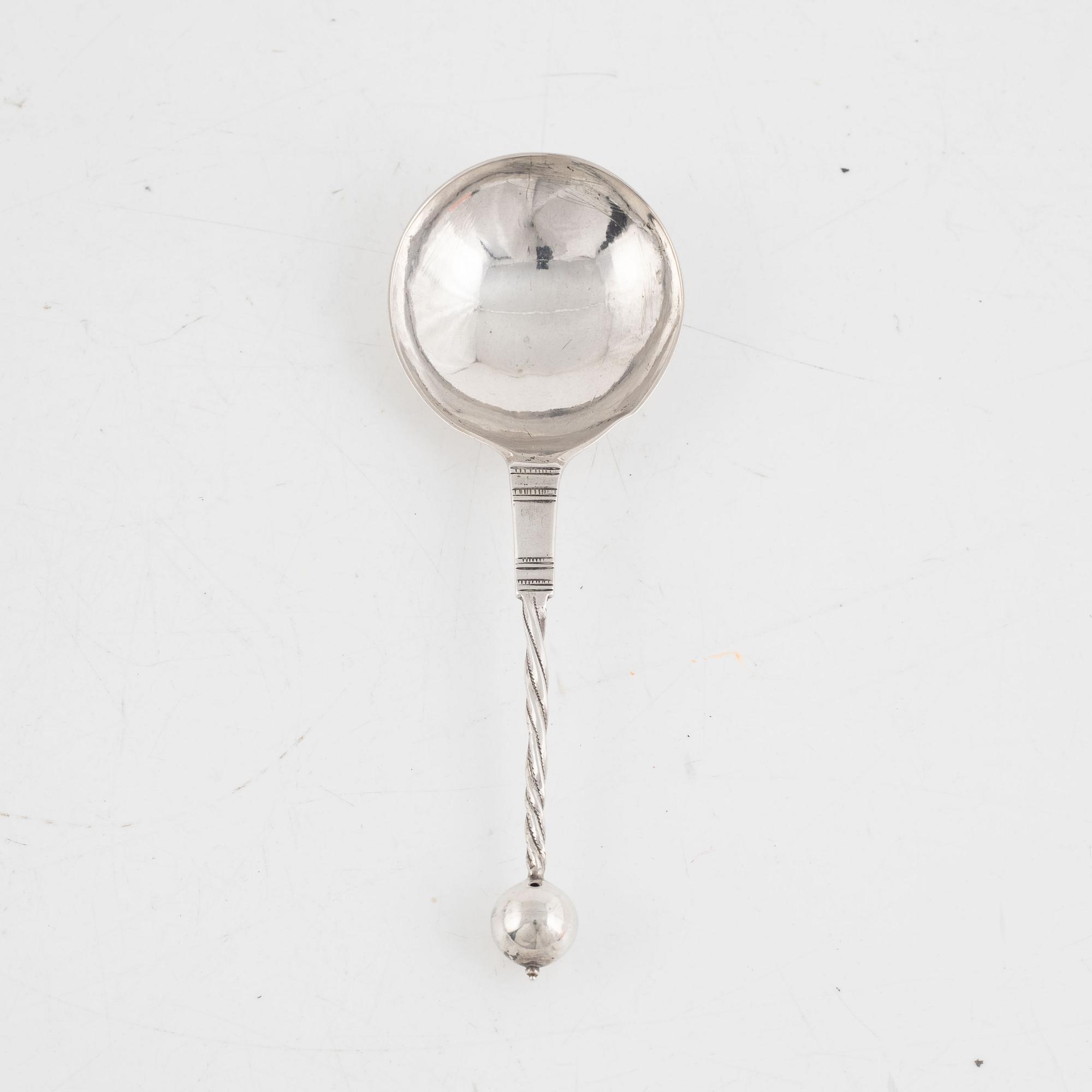 Spoon, silver, likely Norway 18th/19th Century.