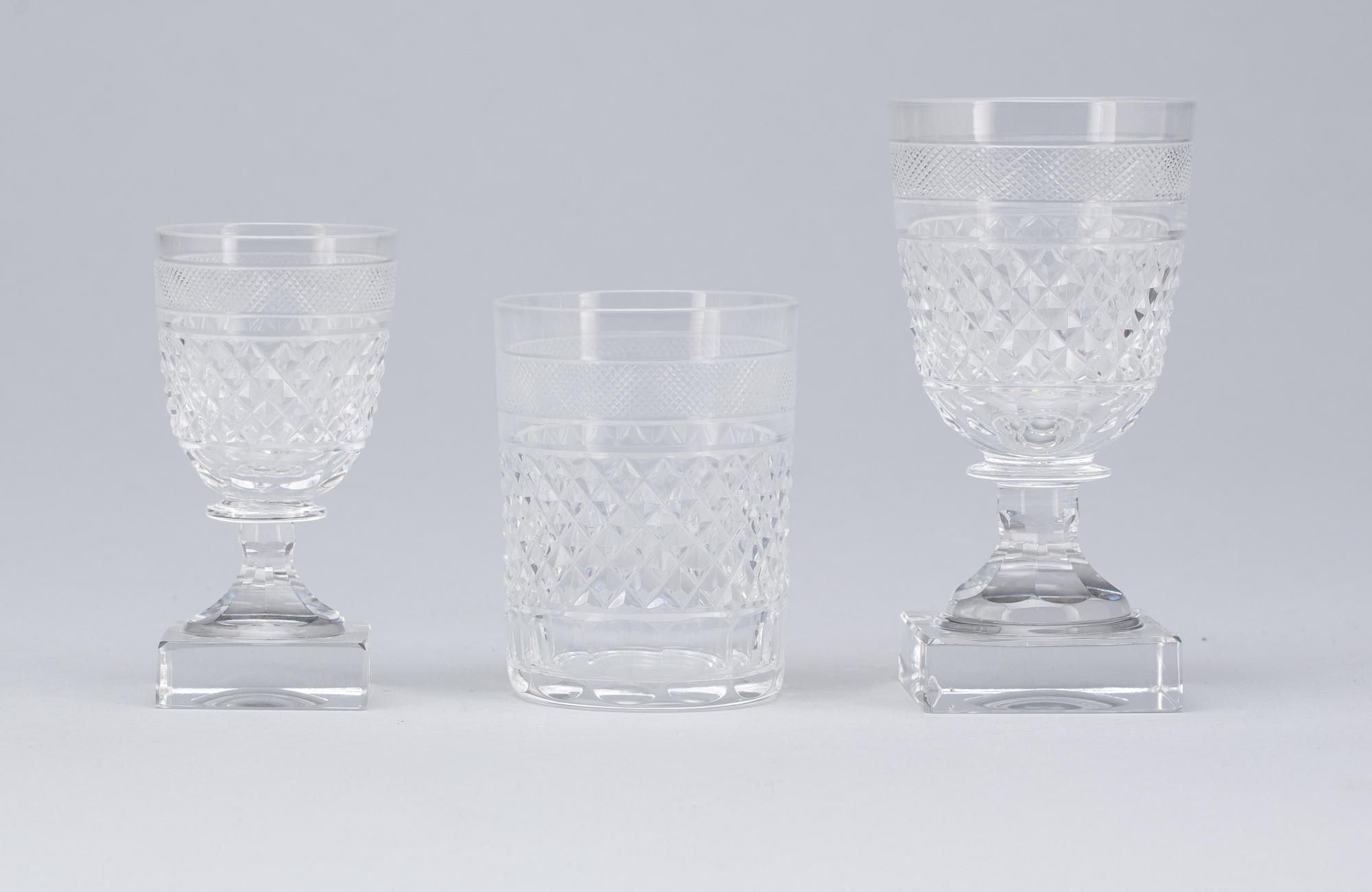 GLASSERVIS, 20 delar. "Kent", Elis Bergh, 1900-tal.