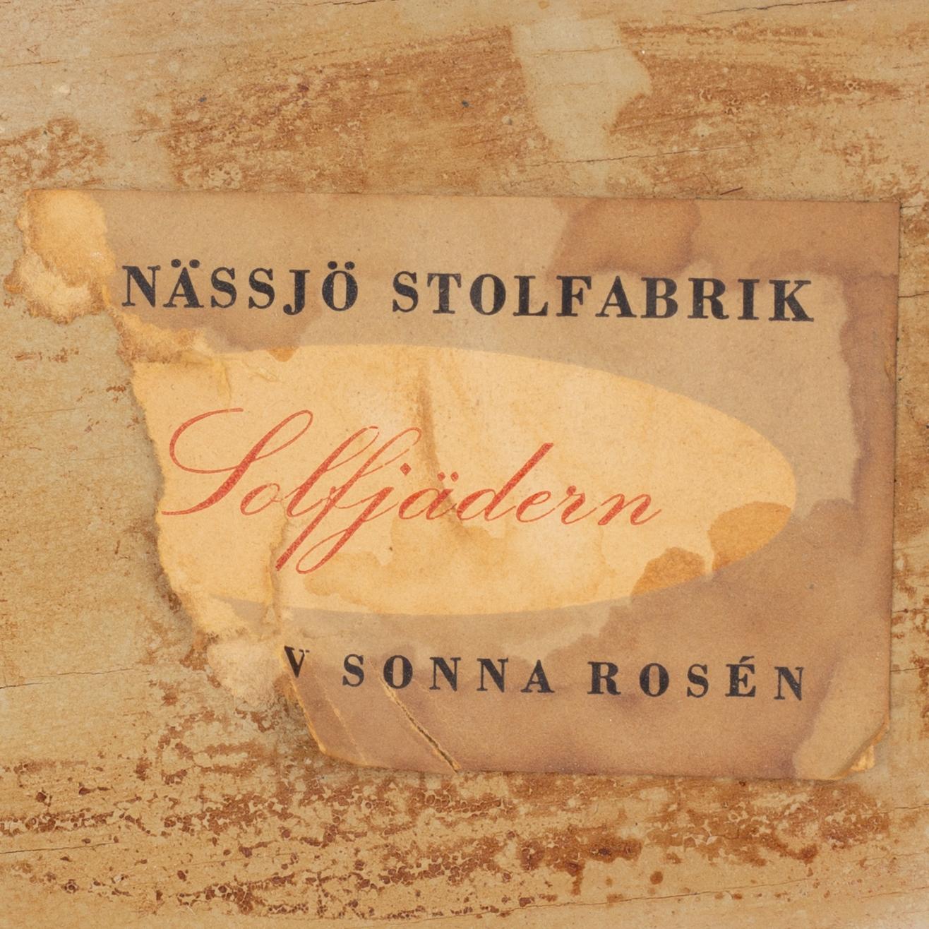 Sonna Rosén, armchairs, a pair, "The Fan", Nässjö Stolfabrik.