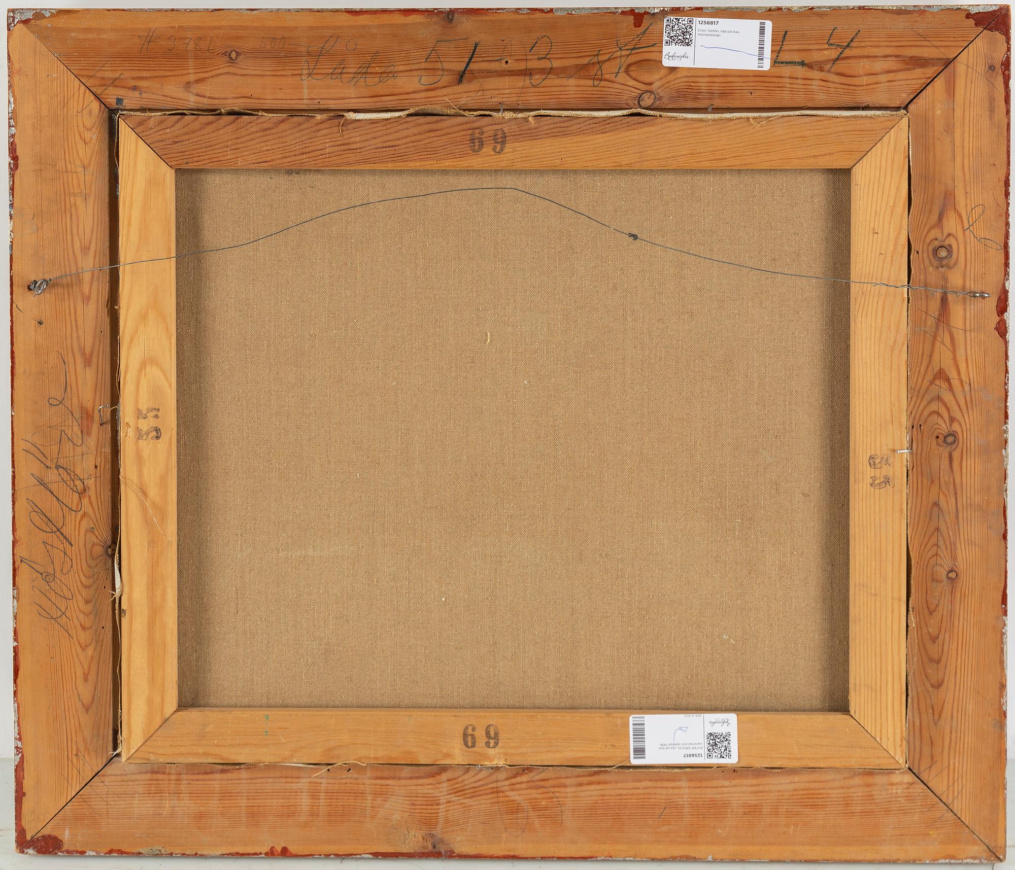 ESTER GEHLIN, olja på duk, signerad och daterad 1936.