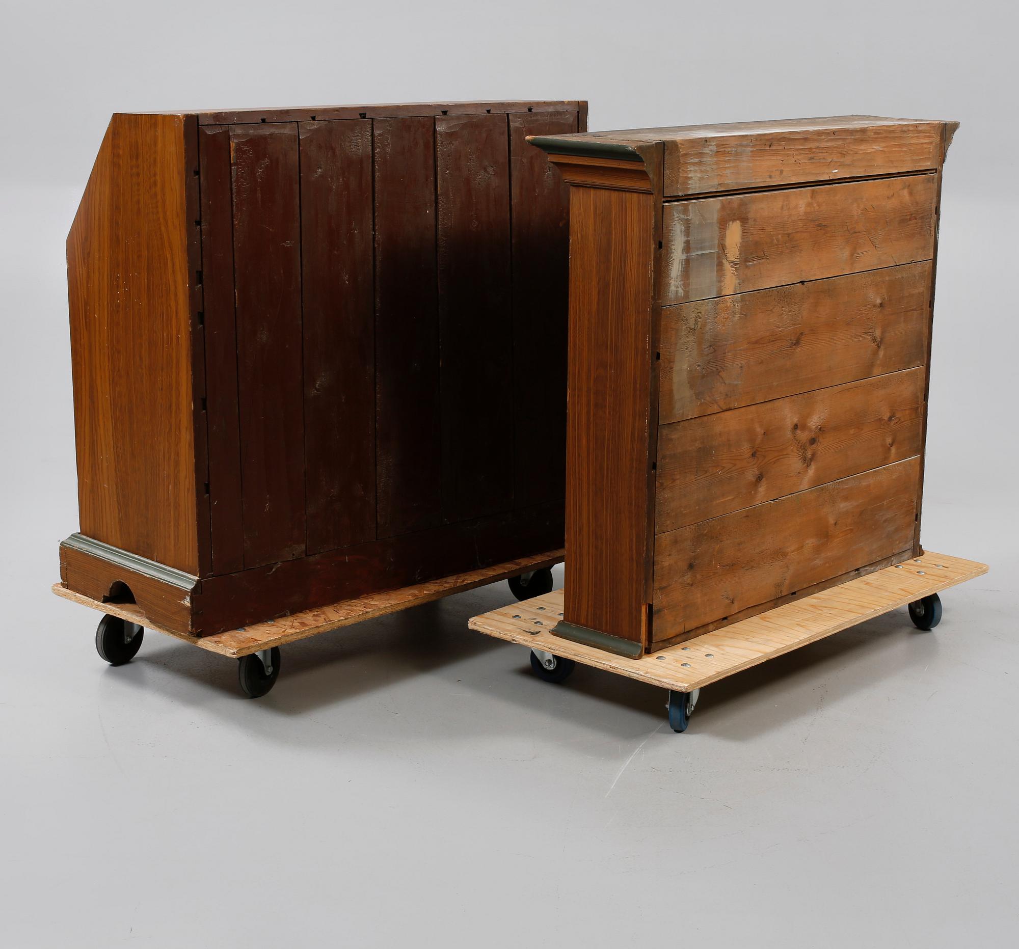 SKRIVSKÅP, daterat 1829.