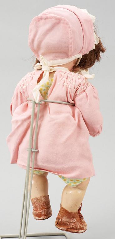 FLICKDOCKA, biskvi. Burggrub Baby, Schoenau & Hoffmeister, Tyskland, 1900-talets första del.