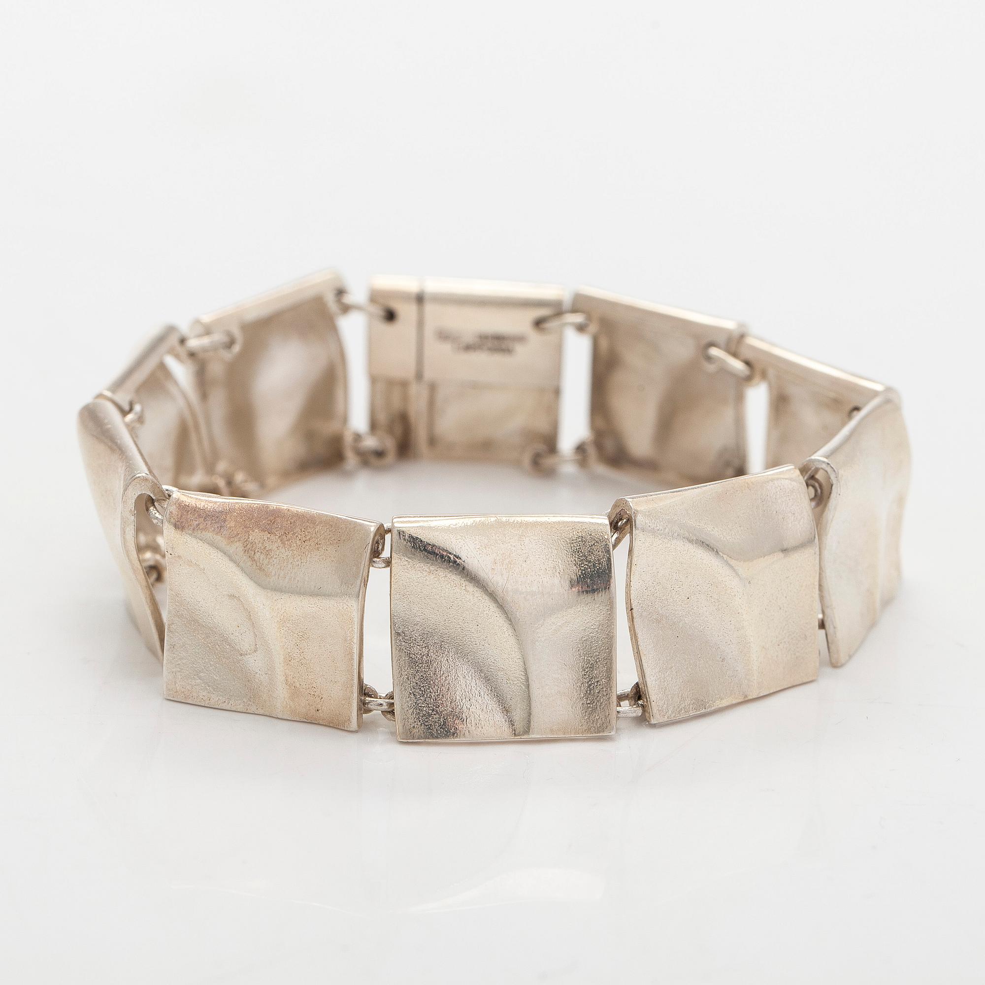 Björn Weckström, bracelet, converted from the necklace "Galactic Peaks", silver, Lapponia 1981.