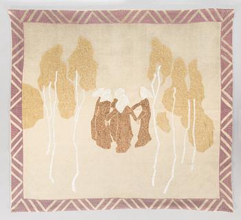 Helene Schjerfbeck, a tapestry model for The Friends of Finnish Handicraft. Circa 130 x 140 cm.