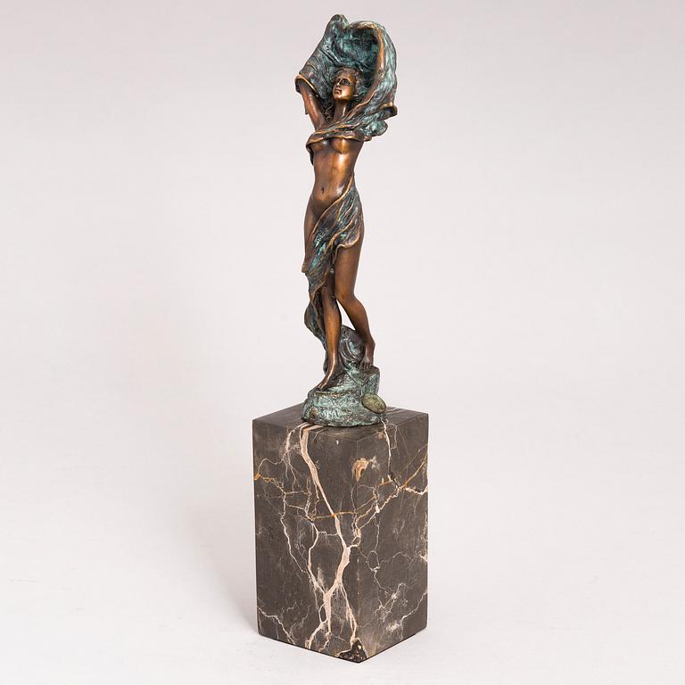 MAX MILO, sculpture in bronze, signed.