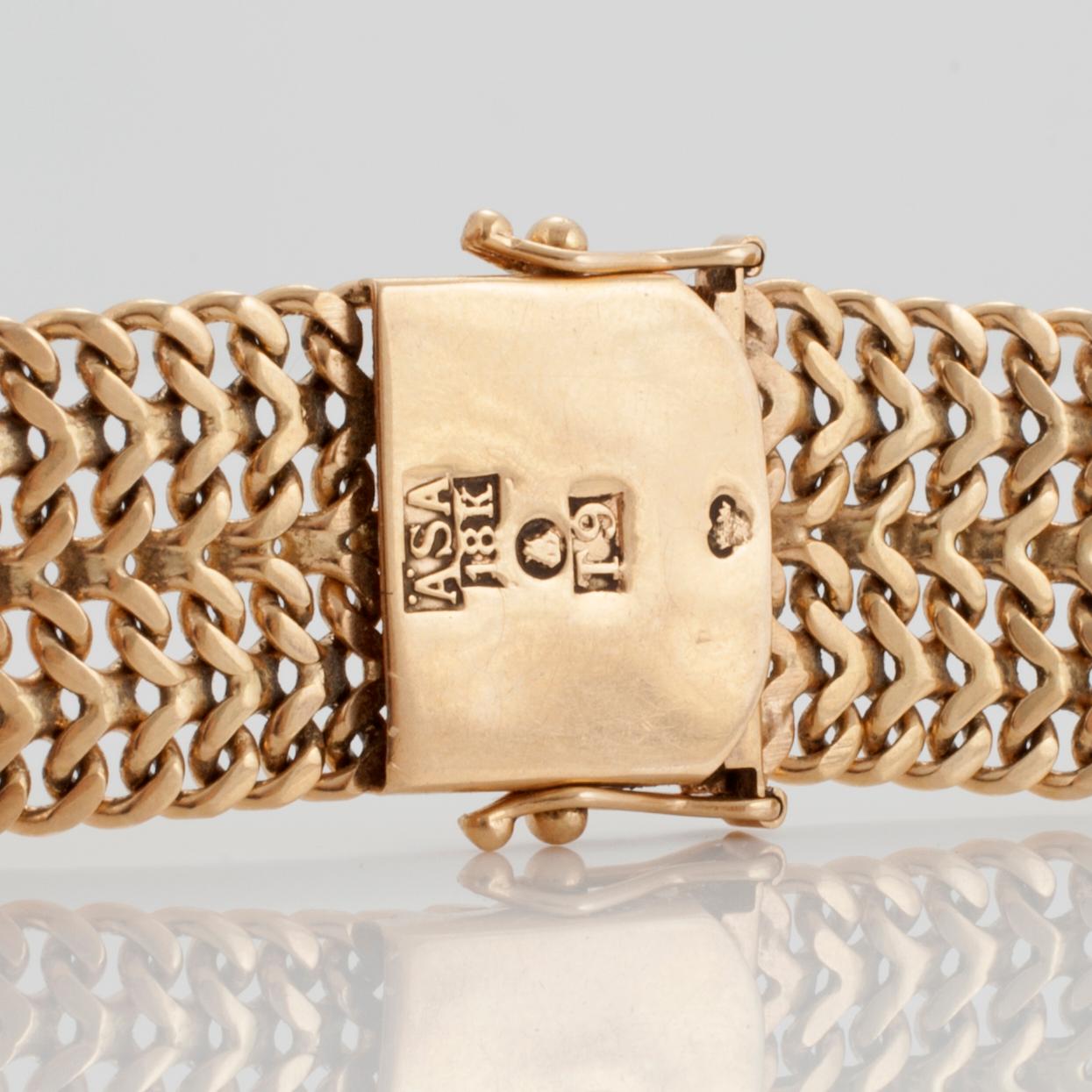 KLOCKLÄNK, 18K guld.