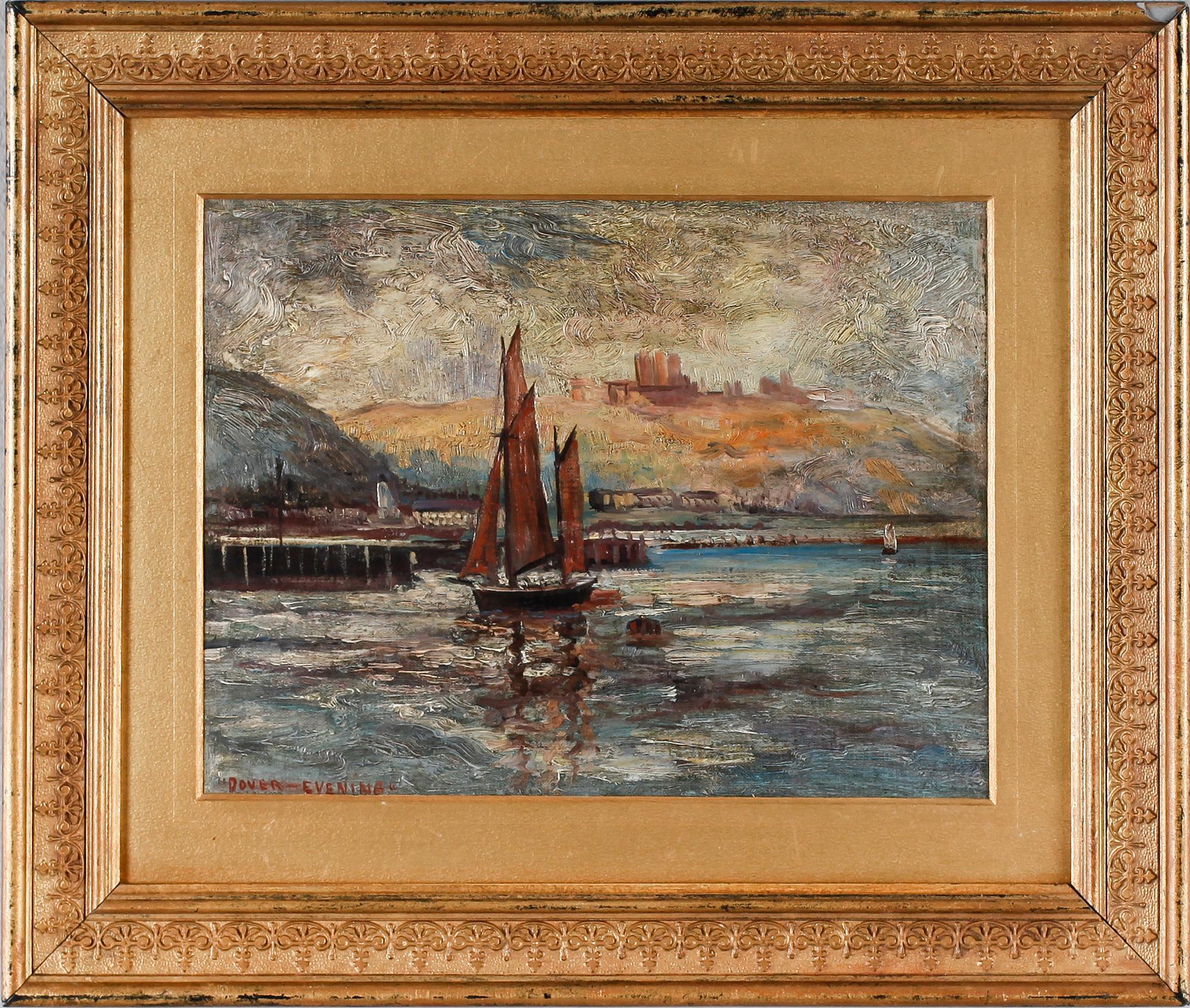 OKÄND KONSTNÄR, olja på pannå, ej signerad, England 1900-tal.