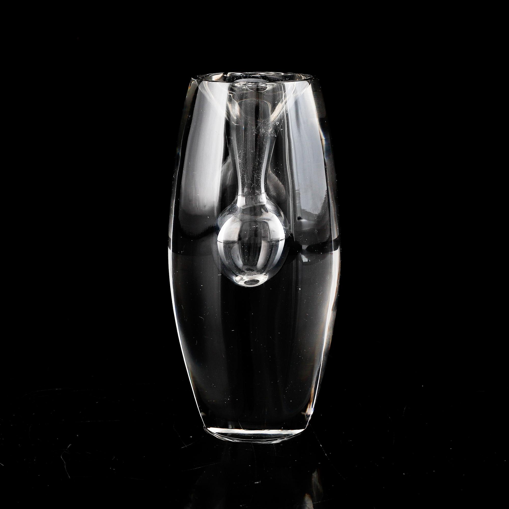 Tapio Wirkkala, glass vase, "Tokio", signed and dated -57.