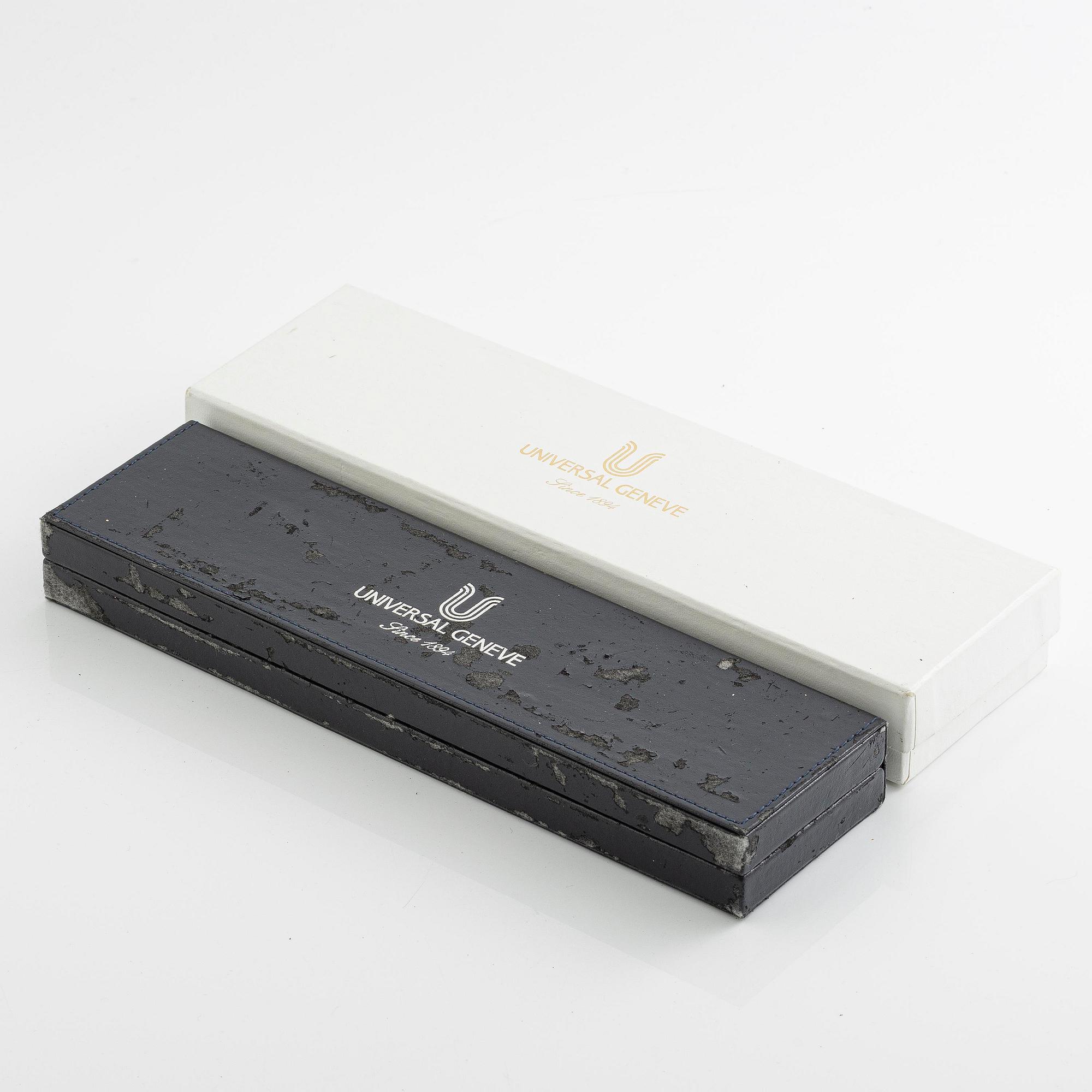 Universal Geneve, Compax 1950, "Baby Nina", "Burgundy", ca 1990.