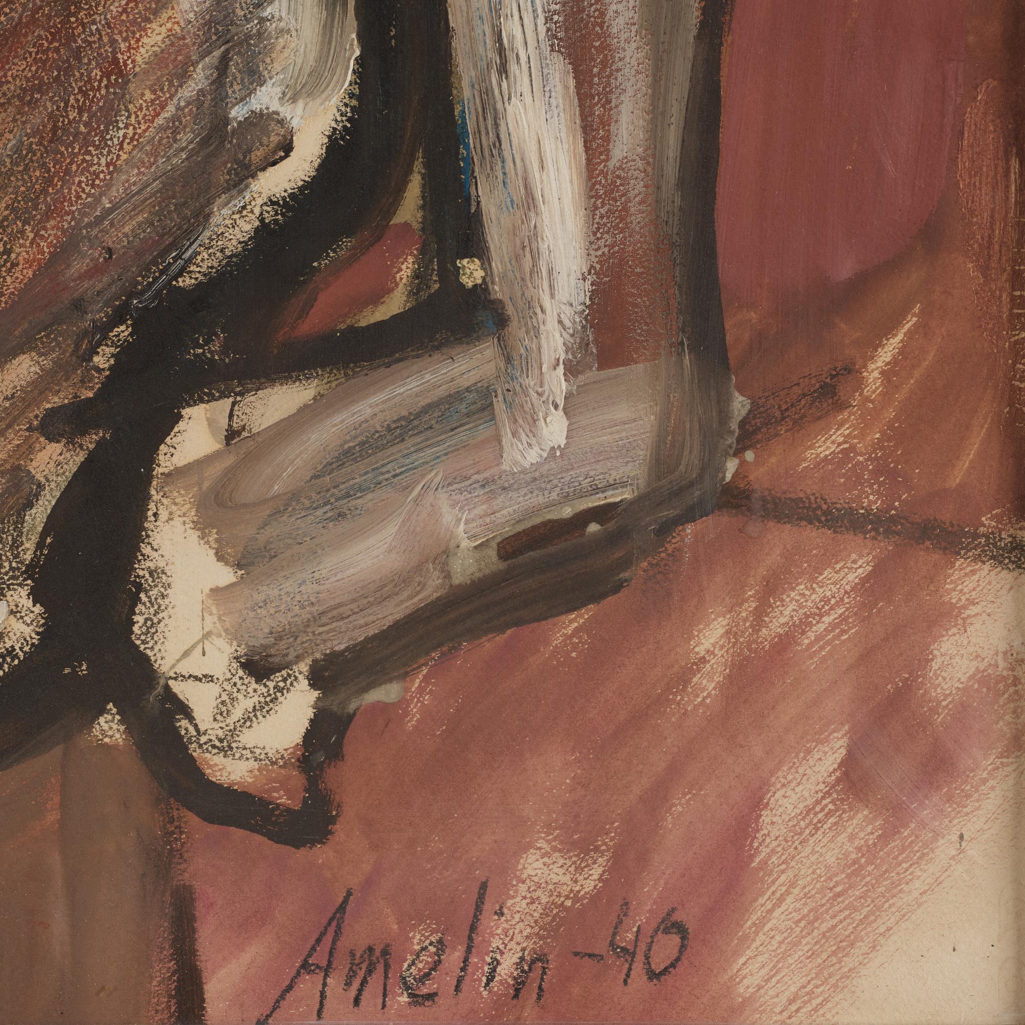Albin Amelin, Sittande modell.