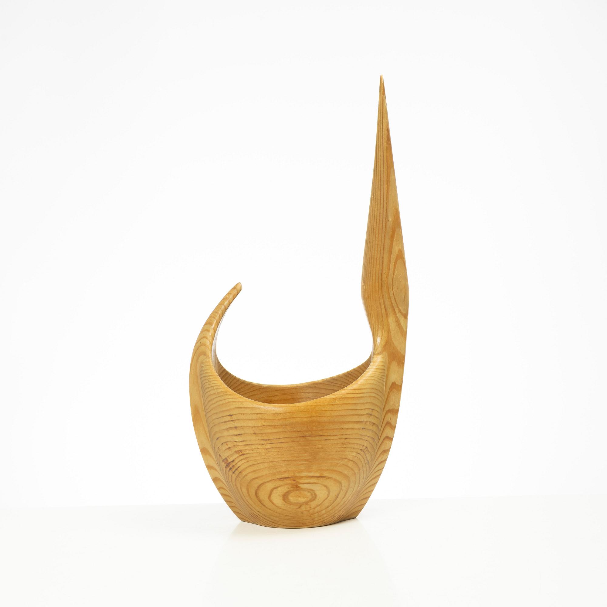 Johnny Mattsson, skål, trä, signerad.