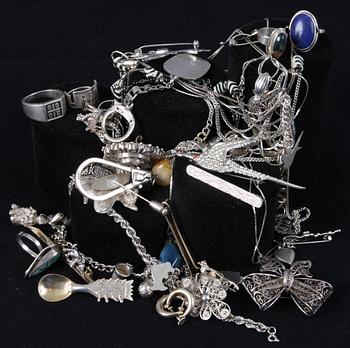 PARTI SILVER, 68 delar, ca 970 g.