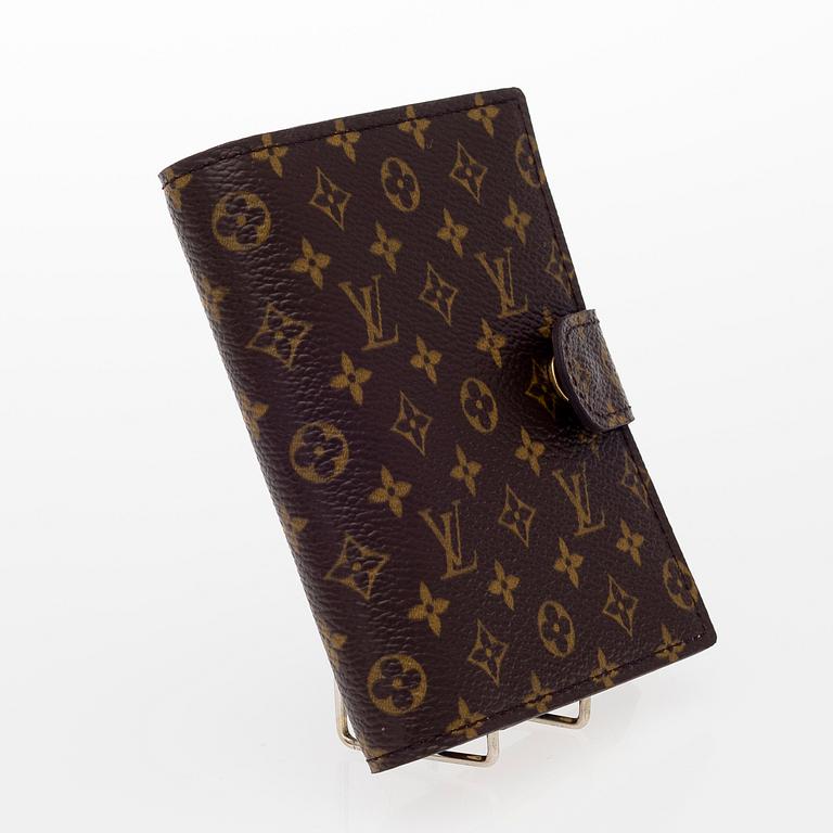 Mini agenda -cover with address book and notepad, for the 150 years of Louis Vuitton in 2004.