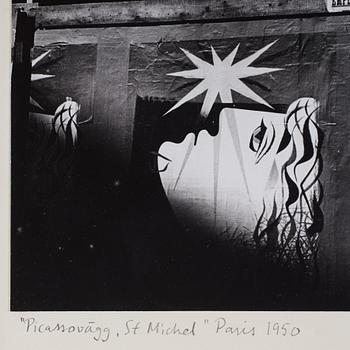 Rune Hassner, "Picassovägg, St Michel, Paris", 1950.