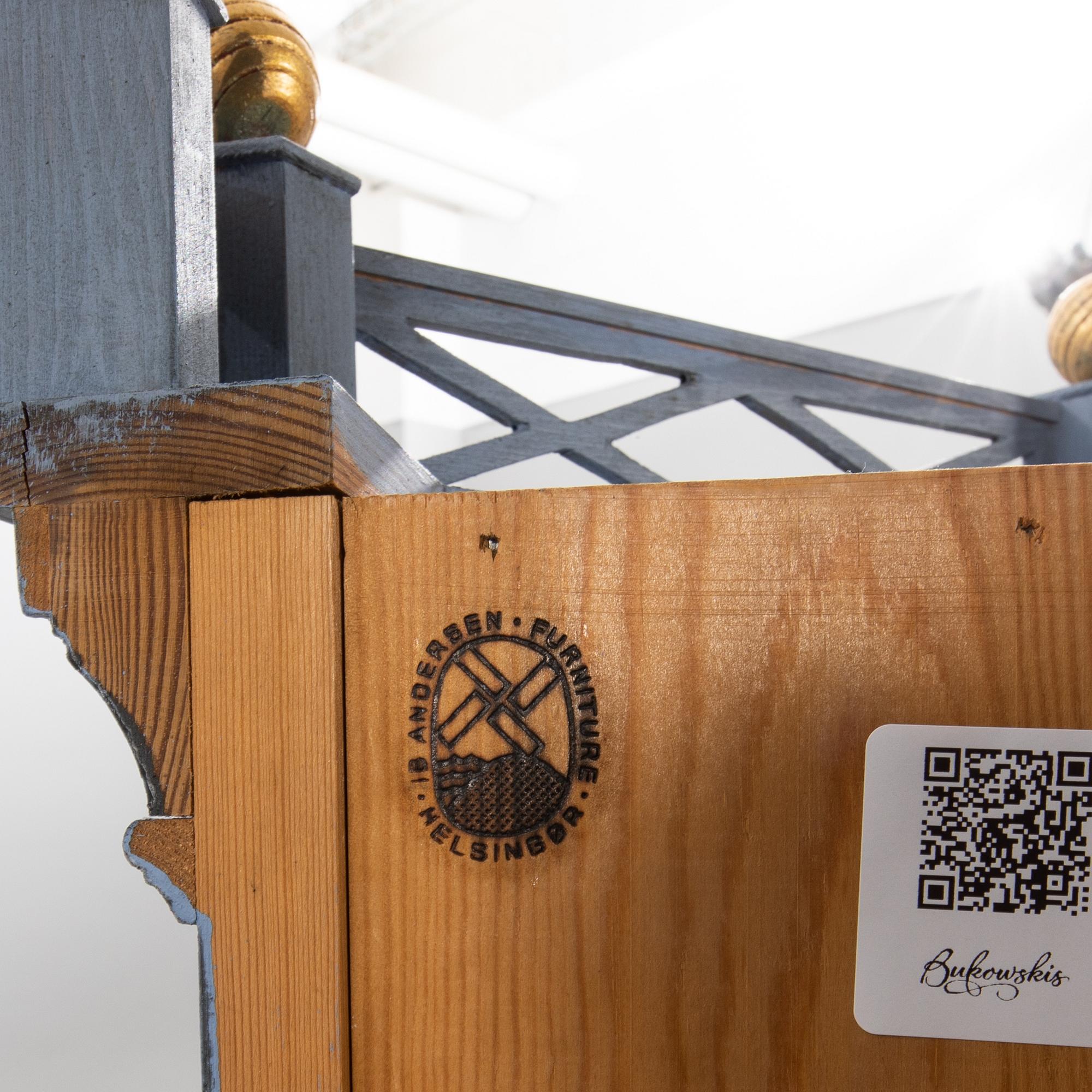 Corner cabinet, K.A. Roos, Helsingborg, second half of the 20th century.