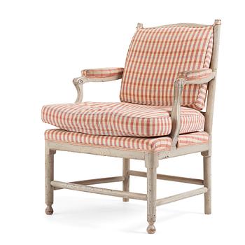 A Gustavian 'Gripsholm' armchair, late 18th century.