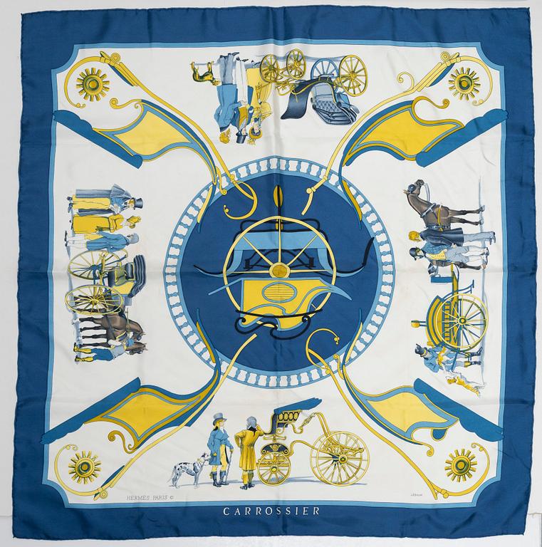 Hermès, scarf, "Carrossier".