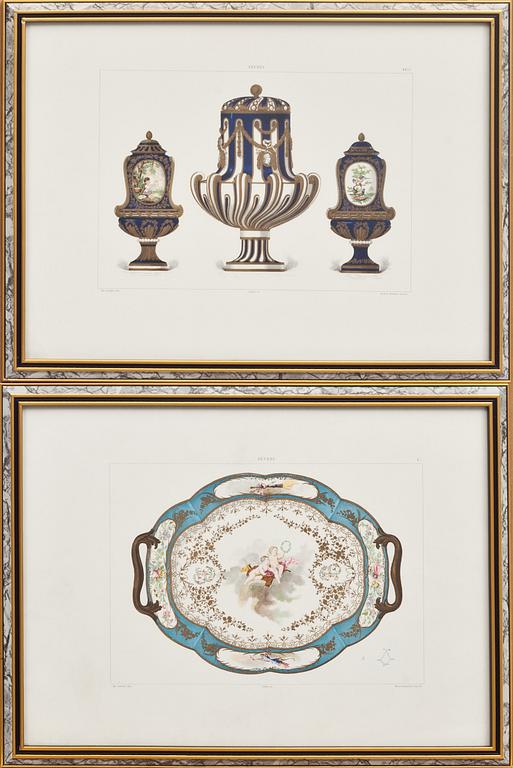 LITOGRAFIER, 8 st, Edouard Garnier. 1880/90-tal.