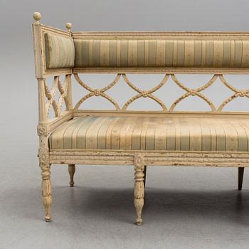 a late Gustavian sofa, early 18th century.