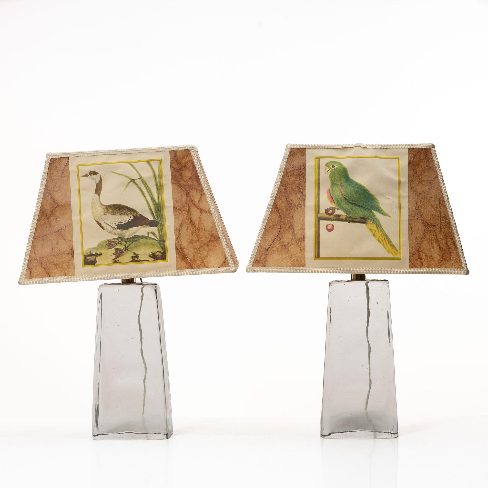 A pair of table lamps, mid-20th Century.