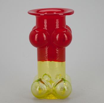 VAS, glas, "Pajazzo" signerad Nanny Still Riihimäen Lasi. 1971-1974.