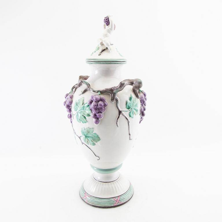 Urna med lock Rokoko-stil Rörstrand 1900-talets första hälft.