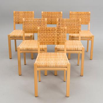 A set of six '615' side chairs for Artek.